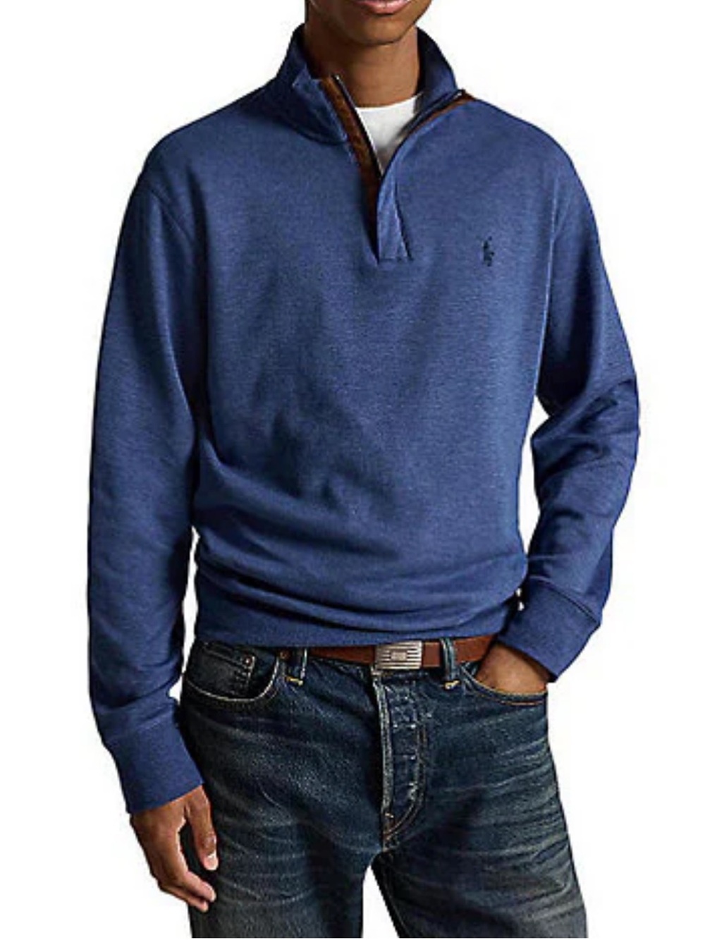 Ralph Lauren Men’s Navy Blue Quarter Zip Jacket